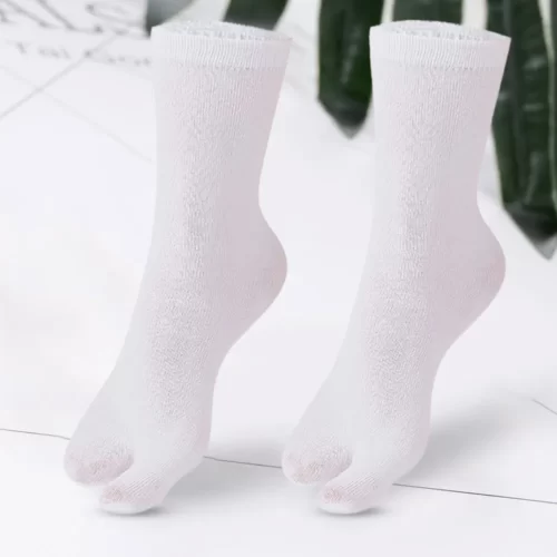 Sfc974f1ff17c45949460185fa0603a72i 2 paires chaussettes Tabi - Blanche