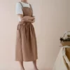 Cross-backless-cotton-and-linen-apron-for-women-kitchen-clothing-for-m.jpg_640x640-2 Tablier Traditionnel Japonais Femme - Marron