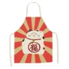 Cotton-and-linen-kitchen-apron-japanese-animated-cat-lucky-cat-sleeveless-bib.jpg_640x640-2 Tabliers Maneki Neko Japonais - Modele-4 enfant-38x47cm