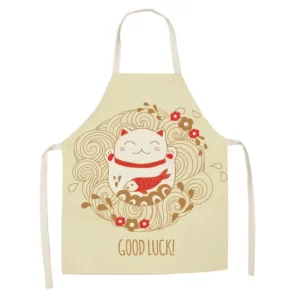 Tabliers Maneki Neko Japonais - Modele-1 enfant-38x47cm