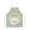 Cotton-and-linen-kitchen-apron-japanese-animated-cat-lucky-cat-sleeveless-bib.jpg_640x640-8 Tabliers Maneki Neko Japonais - Modele-9 enfant-38x47cm