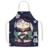 Japanese-style-linen-kitchen-apron-cartoon-cat-housekeeping-resistant-l.jpg_640x640-2 Tablier Maneki Neko - Modele-11 adulte-68x55cm