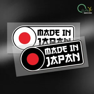 JDM Japan Flag Sticker Autocollant JDM drapeau japonais vinyle voiture