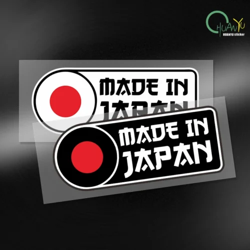 JDM Japan Flag Sticker Autocollant JDM drapeau japonais vinyle voiture