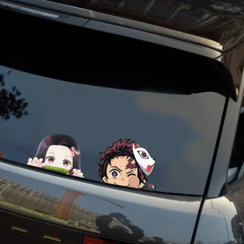 002 Autocollant Demon Slayer pour Voiture — Anime Japonais