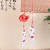 003 Carillon Éolien Japonais Furin — Poisson Rouge en Verre