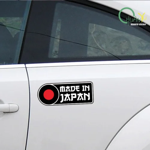 003 Autocollant JDM Drapeau Japon pour Voiture