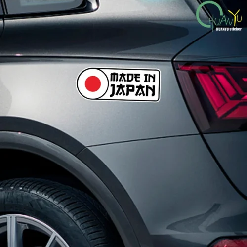 004 Autocollant JDM Drapeau Japon pour Voiture